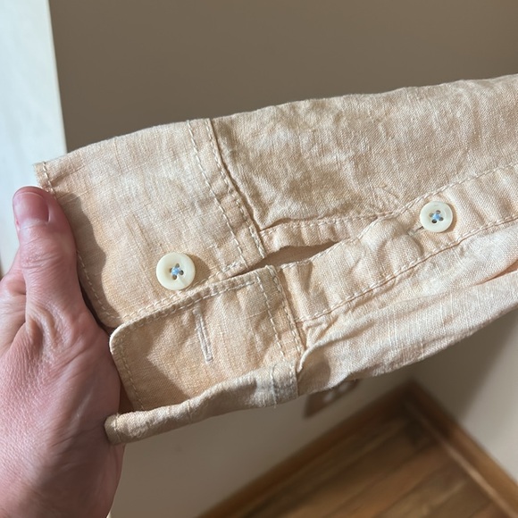 Tommy Bahama Relax Peach Linen Long Sleeve Shirt Men’s XXL - Picture 3 of 7